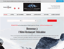 Tablet Screenshot of hoteltelecabine.ch